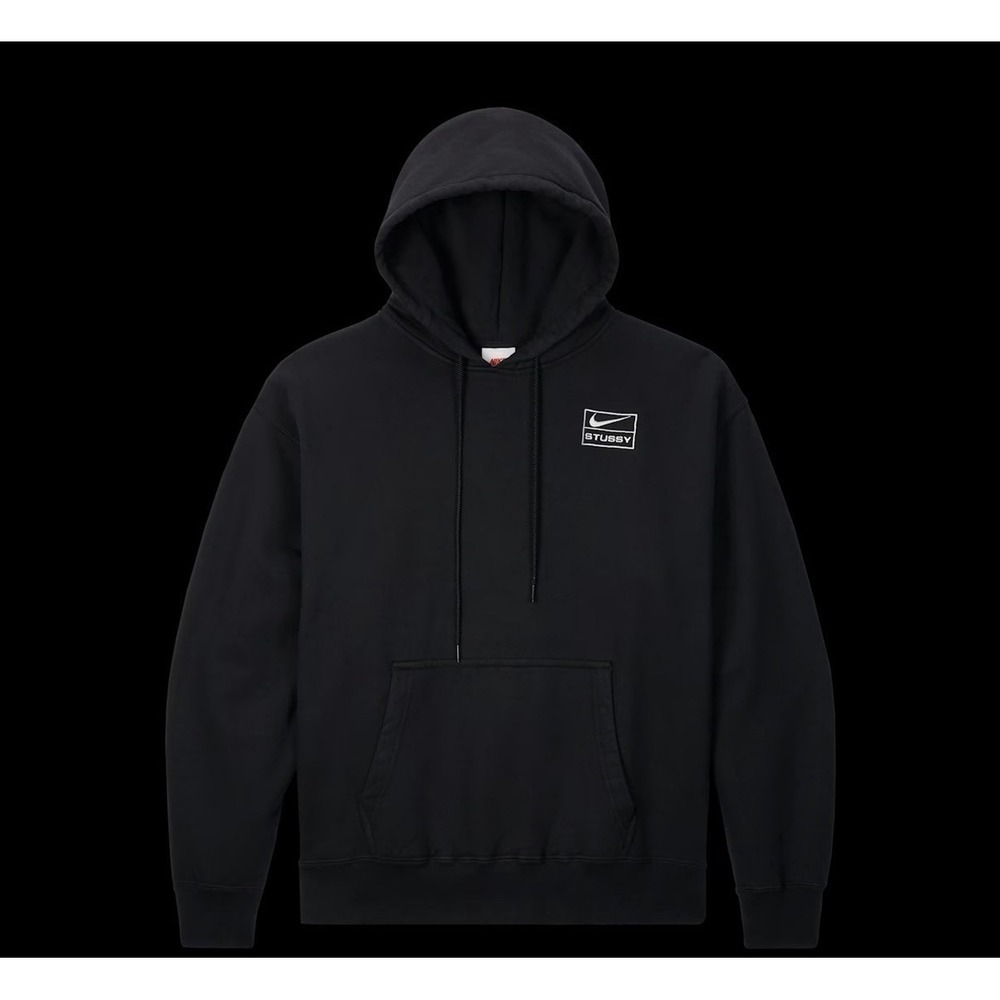 Nike x Stussy Men's Washed Hoodie Black Size XXS Apparel Collection